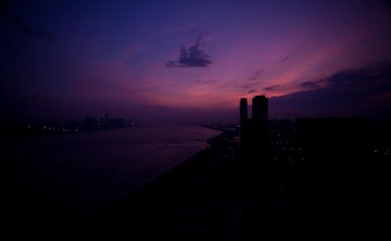 杭州滨江的晨曦
