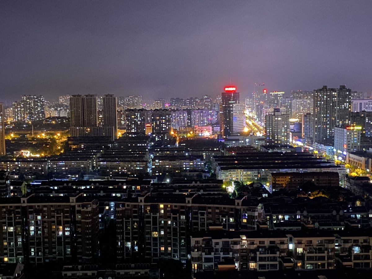 江苏省海安市夜景
