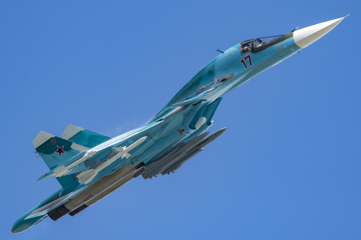 苏-34 su-34 战斗轰炸机 俄罗斯空军 资料图 - 航空新视野 - 图虫