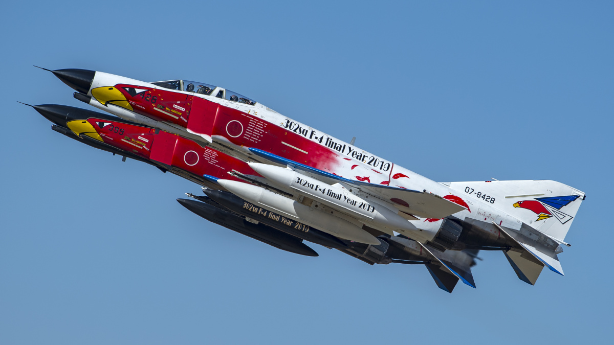 f4ej战斗机退役涂装日本航空自卫队302中队