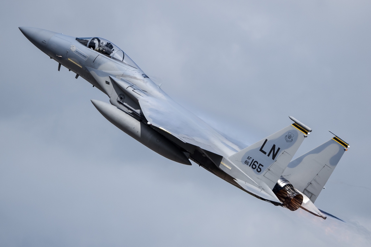 驻英美国空军f-15c战斗机进行转场飞行 - 航空新视野 - 图虫