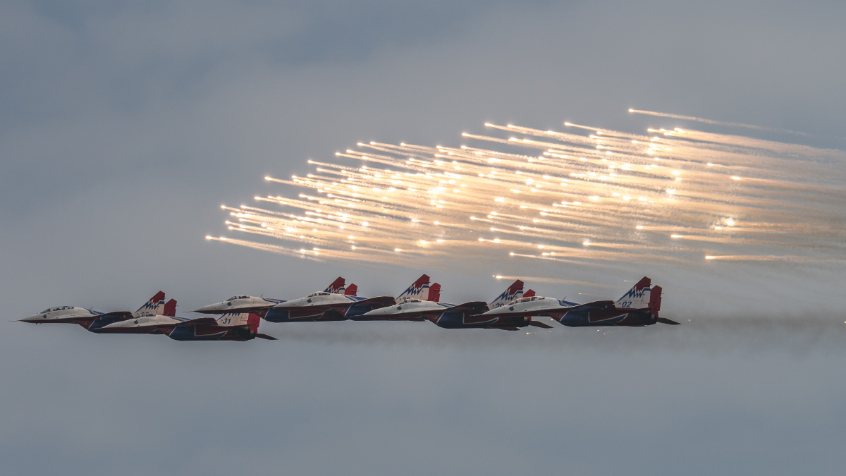 米格-29 战斗机 雨燕飞行表演队 珠海航展资料图 - 航空新视野 - 图虫