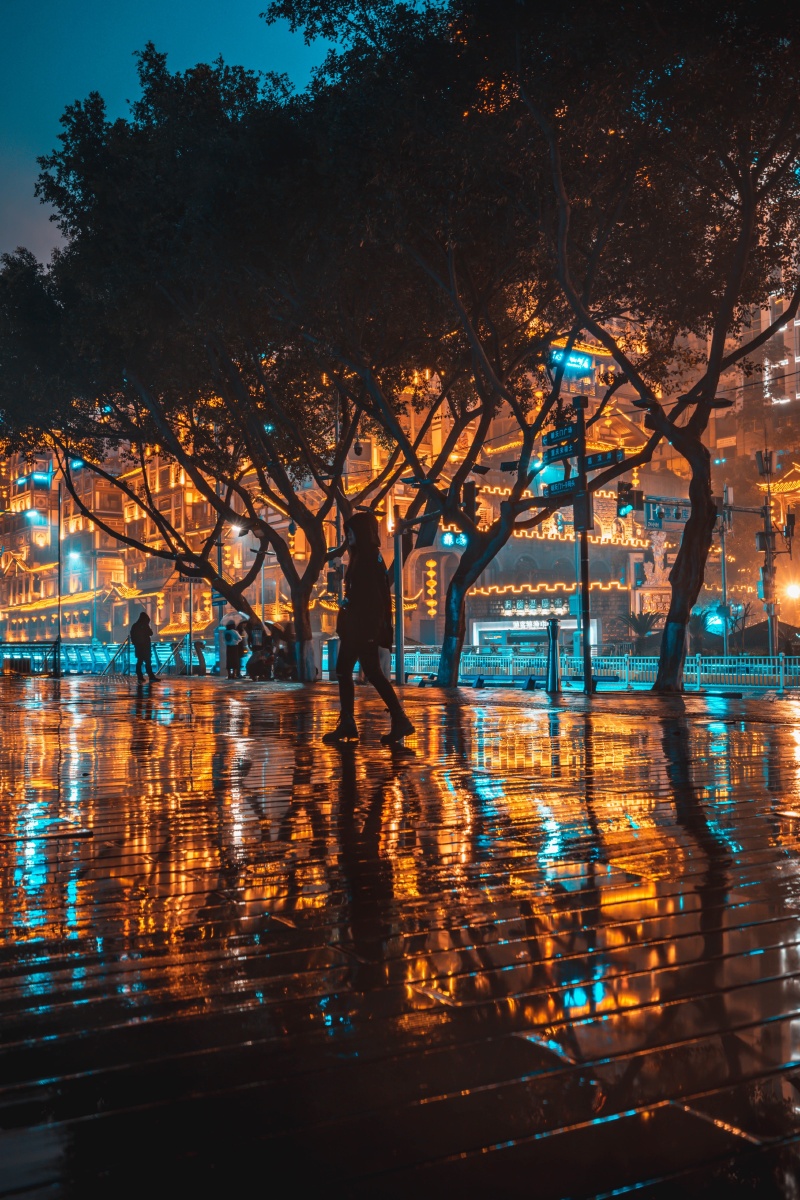 雨夜洪崖洞