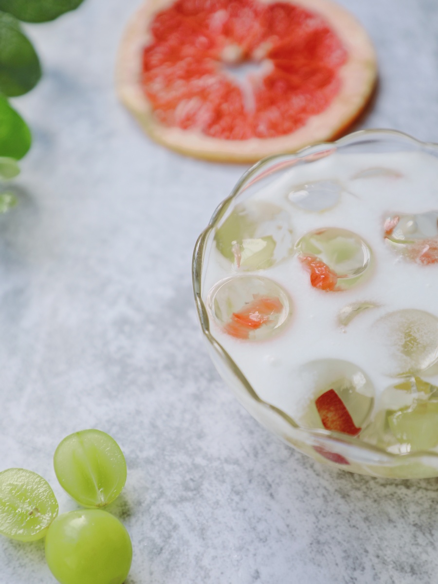 椰汁水果啵啵球