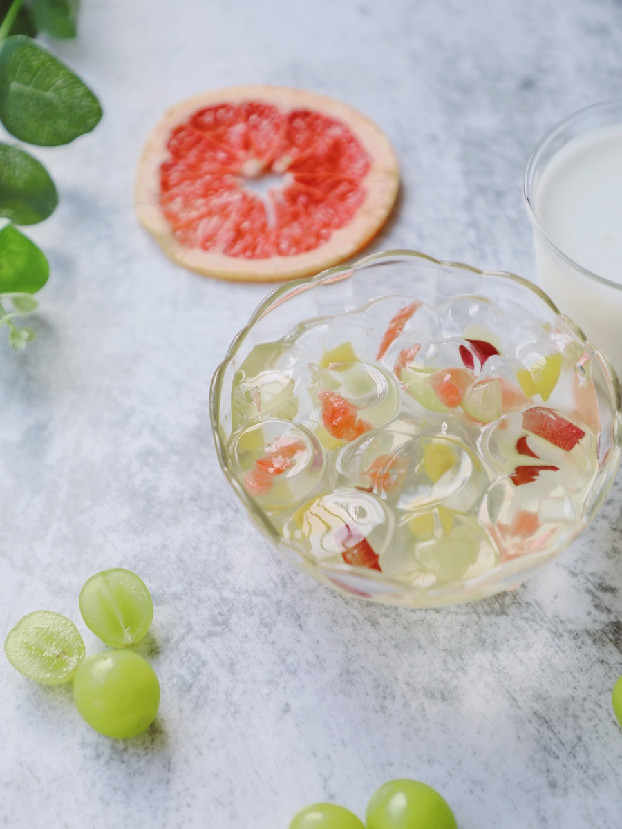 椰汁水果啵啵球