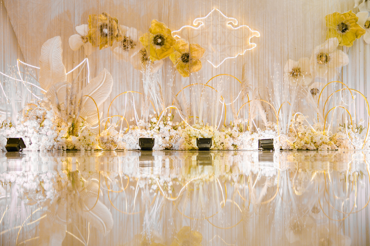 婚礼迎宾区场布