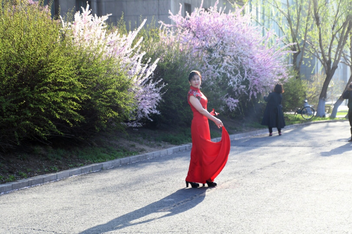 鲜花与美女