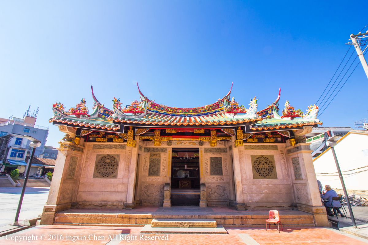 闽南建筑——集美大社 - 佳能, 城市建筑大赏, 厦门, 蓝天 - 闽南建筑