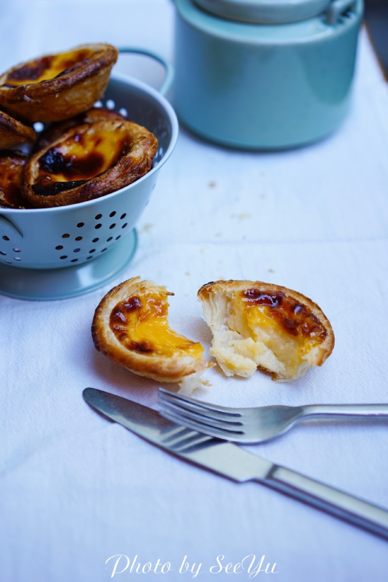 下午茶的法式蛋挞