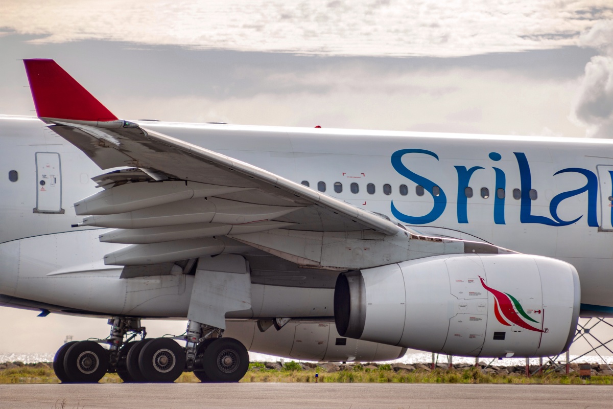 空客a330-200客机局部 特写镜头