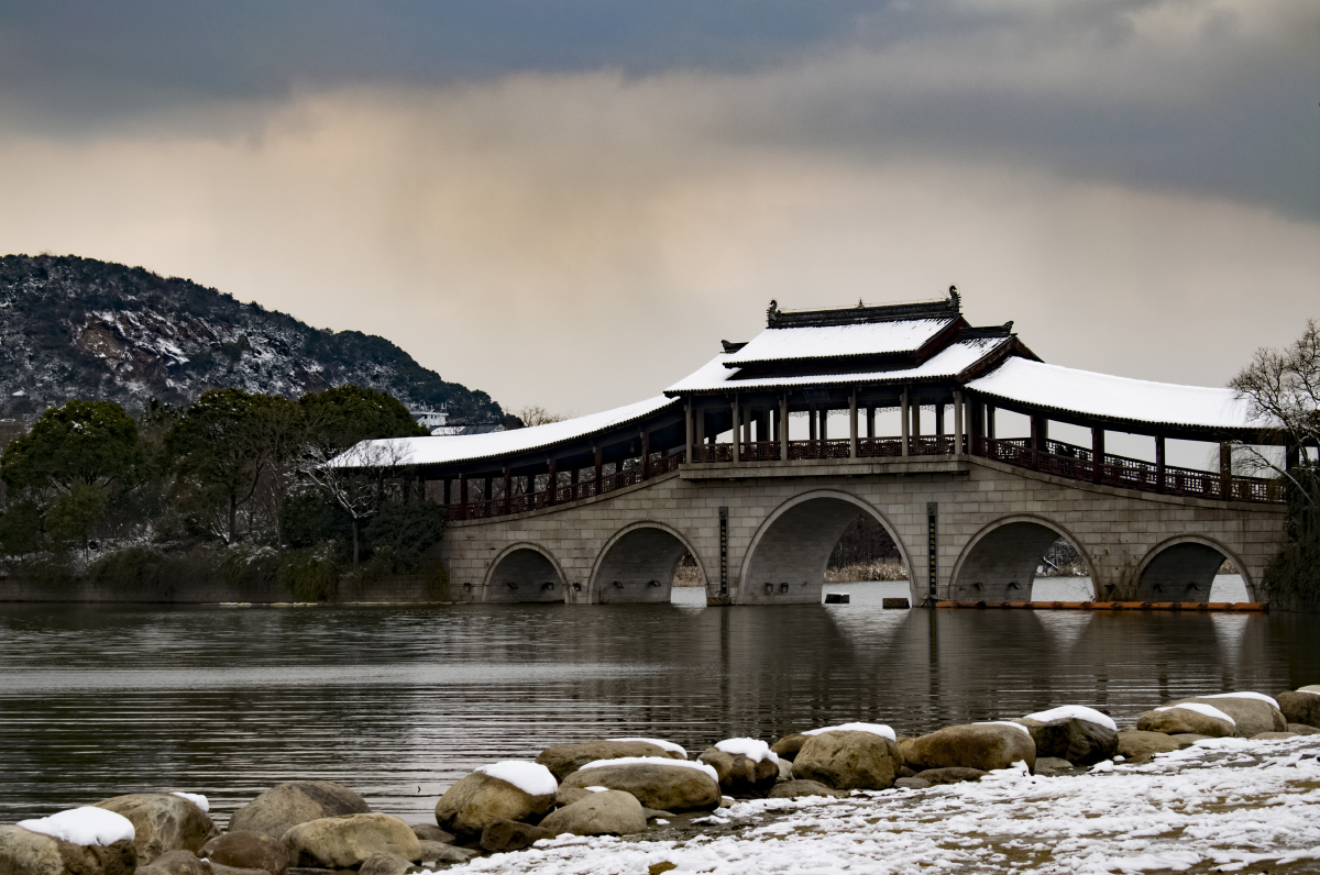 雪后·石塘廊桥