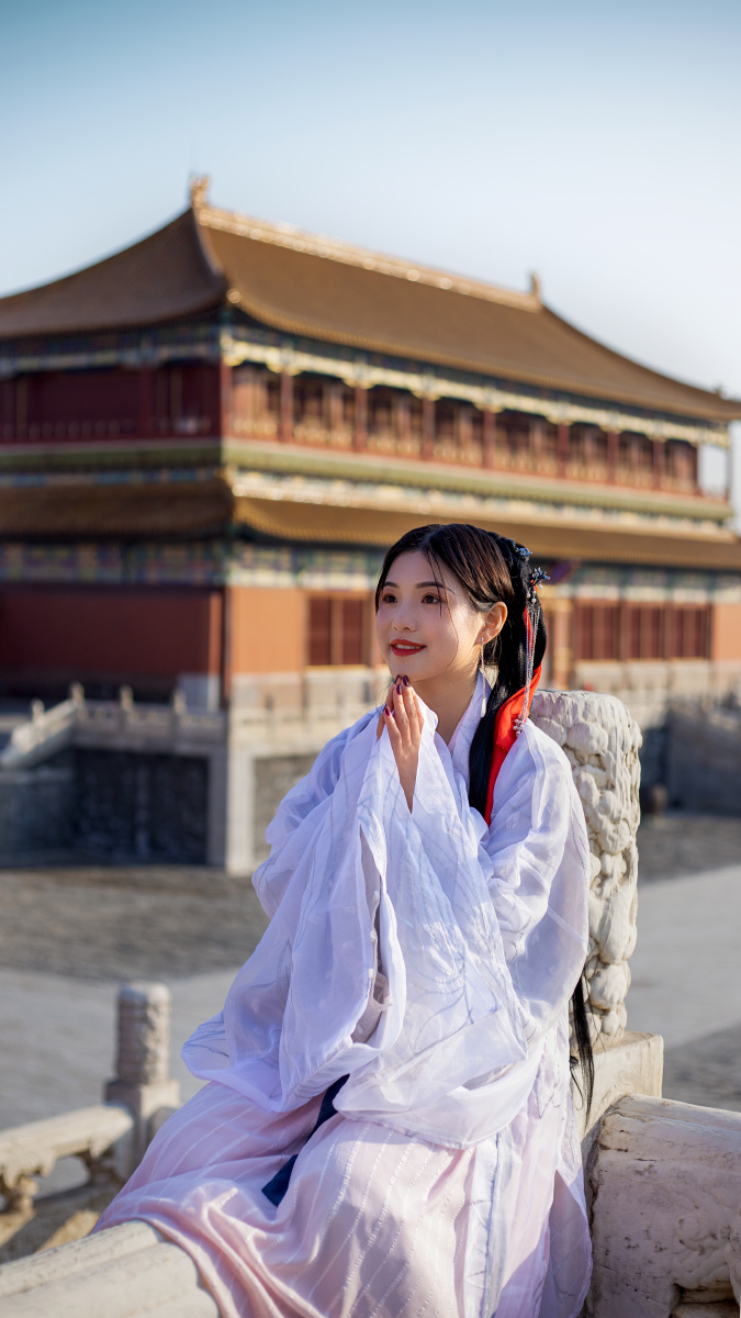 故宫拍古装小姐姐