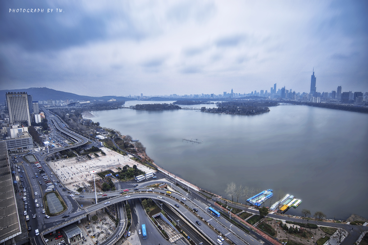 南京站,玄武湖.