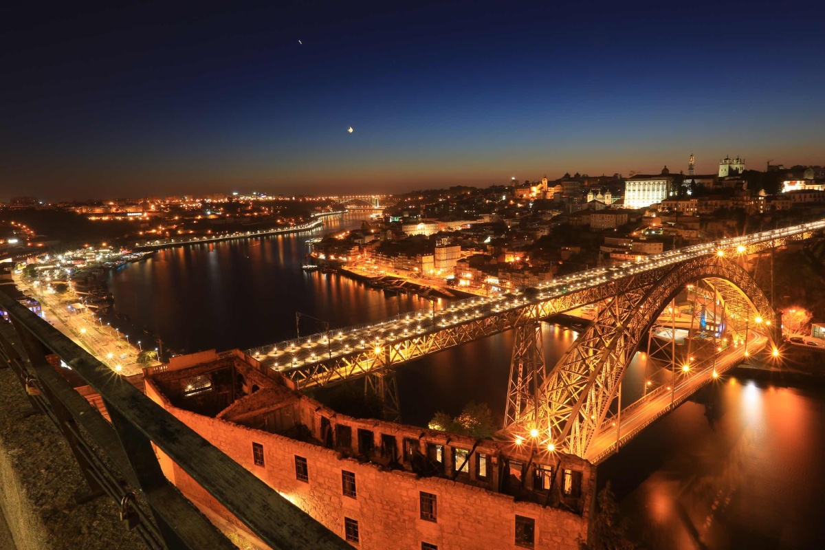 皮拉尔山修道院(波尔图夜景)