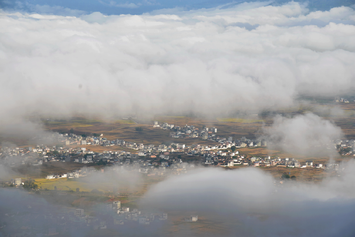 苍穹之下今年国庆节拍摄于云南省丽江市永胜县三川坝