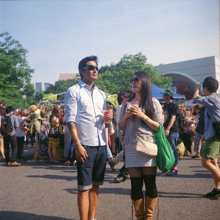 型男<br />
东京代代木公园