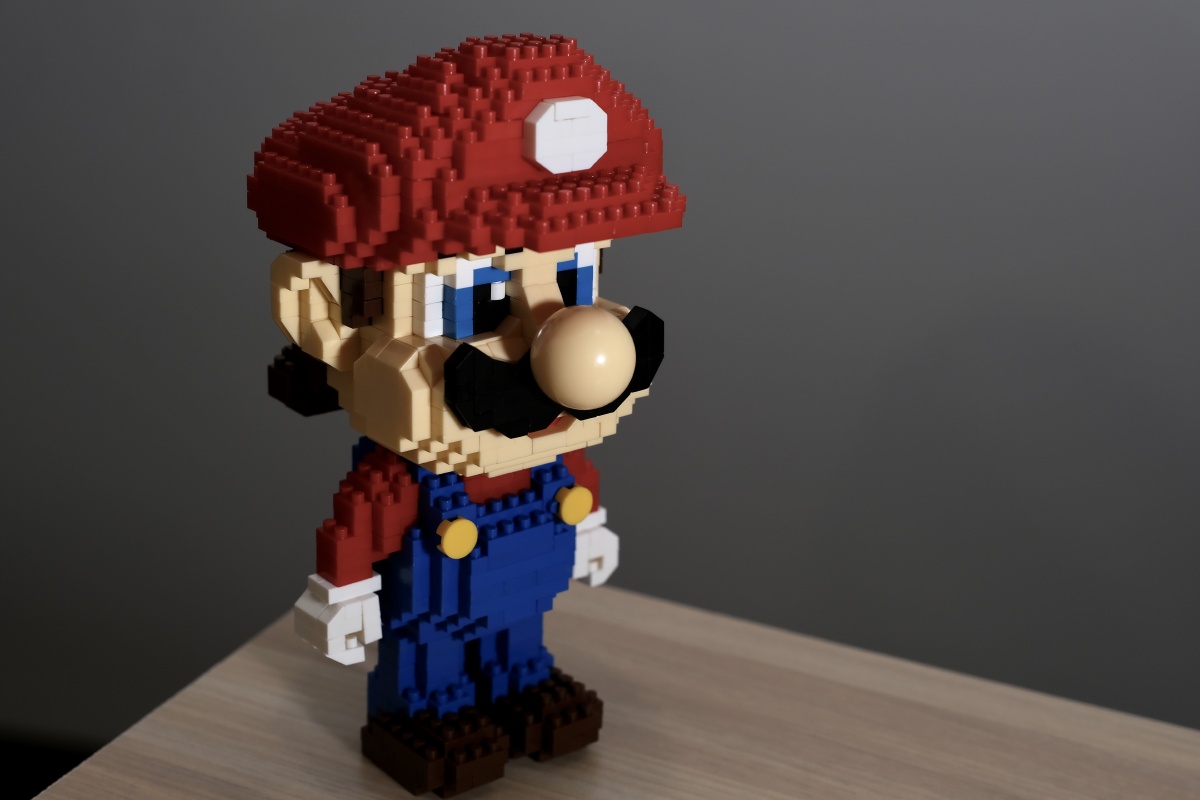 小颗粒积木手办超级马里奥