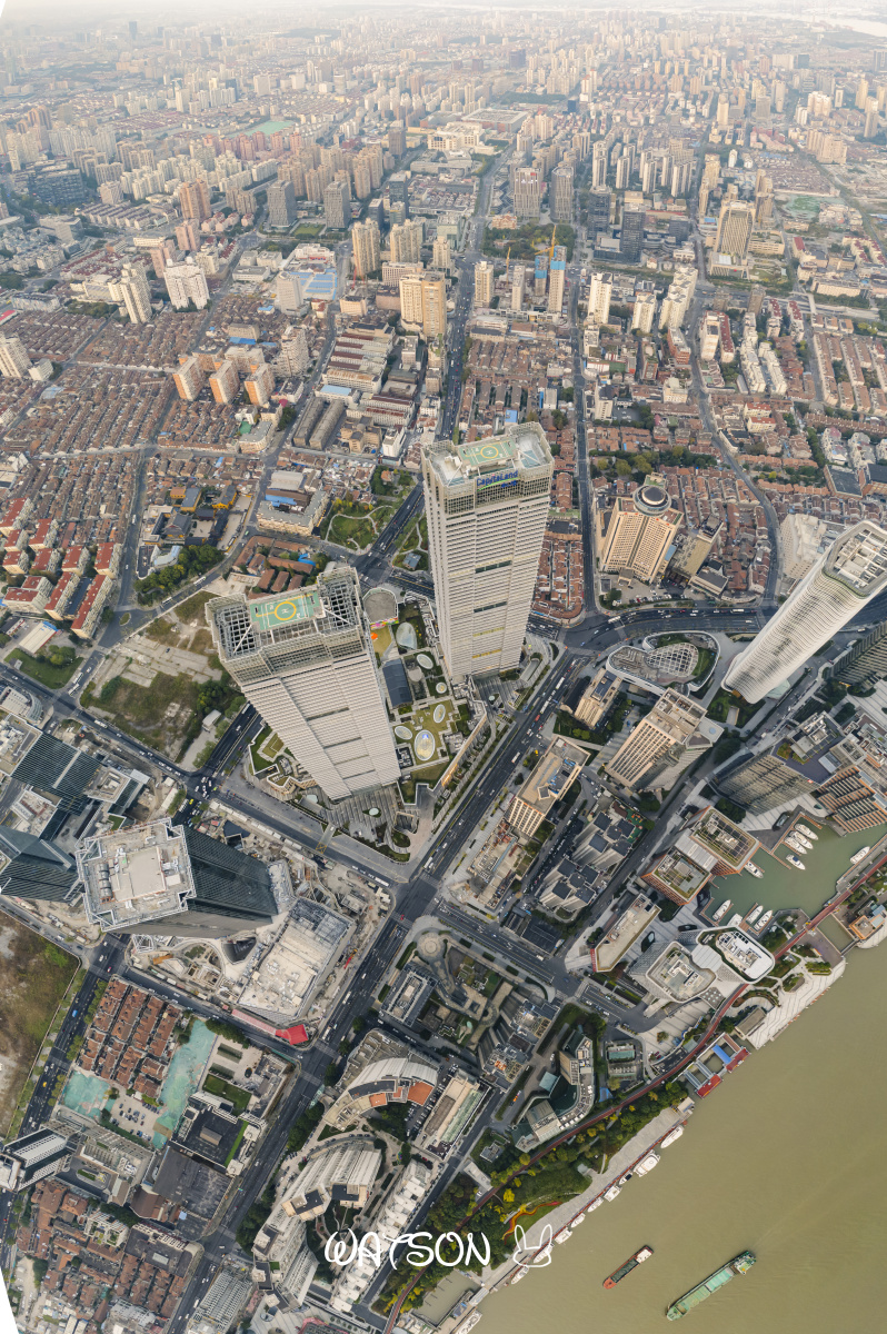 鸟瞰北外滩来福士