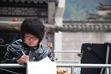 宏村写生拍的，