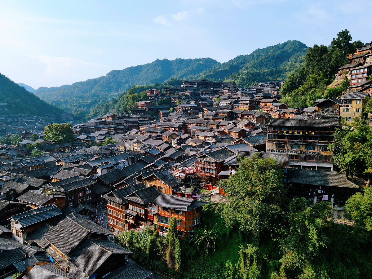 航拍西江千户苗寨 - 小娟儿风景旅拍 - 图虫