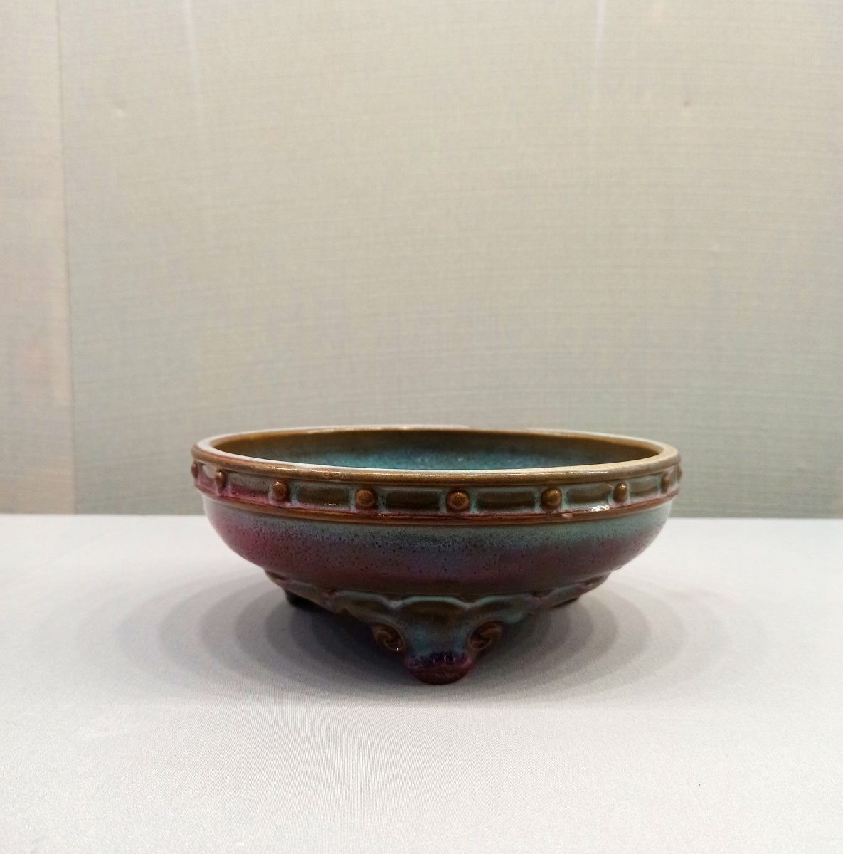 青岛市博物馆镇馆之宝一一钧窑洗 - 花可参禅酒可仙 - 图虫