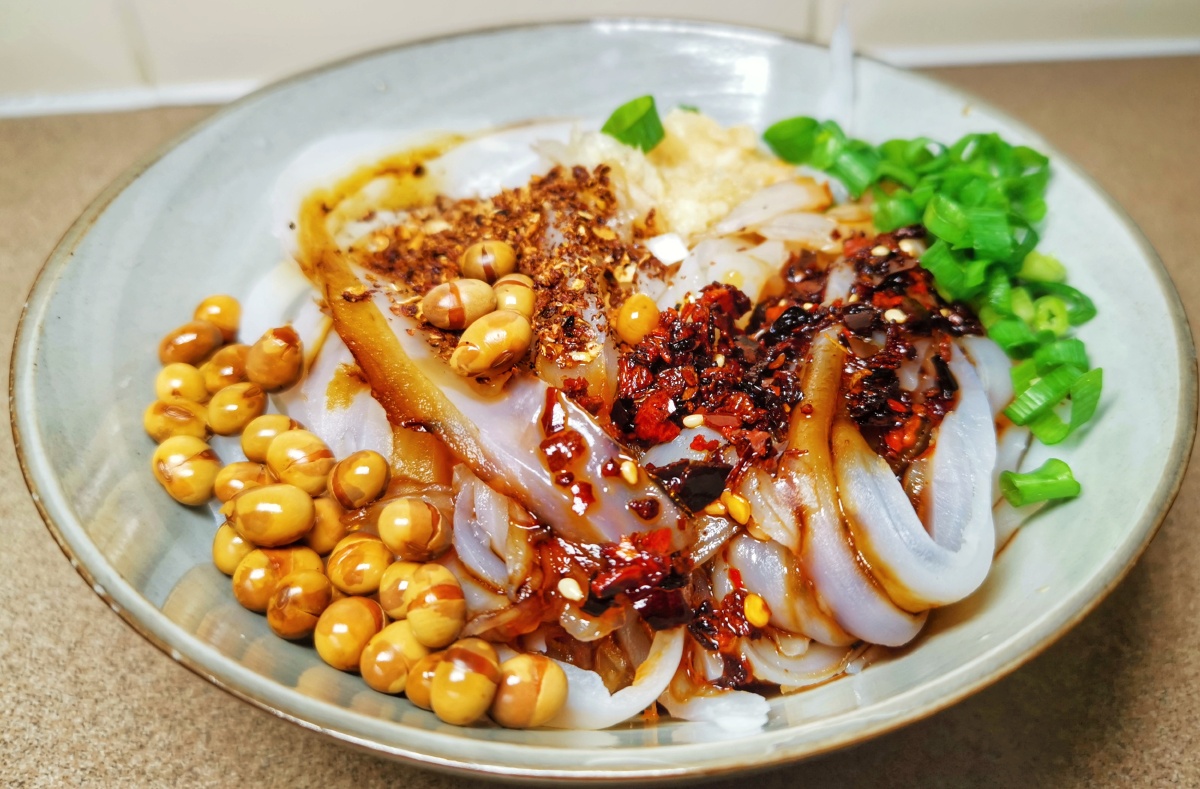 今天耍一个旋子凉粉儿04成都味道安逸惨罗遗憾一是豌豆粉还是没找到