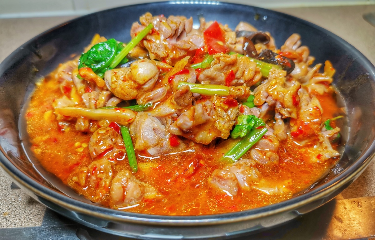 泡椒鸡郡花鸡胗