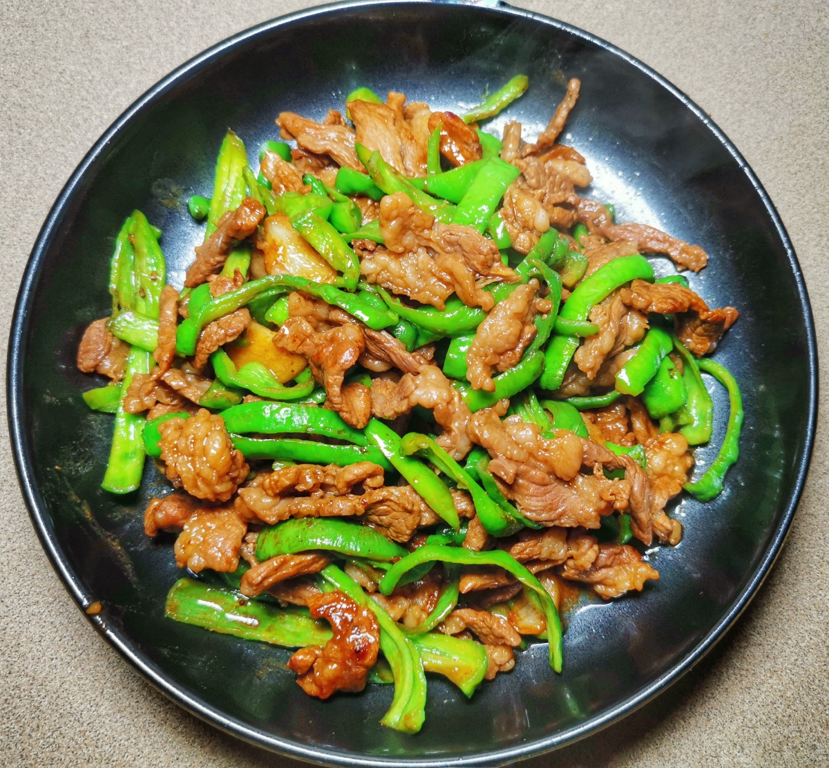 虎皮尖椒牛肉丝