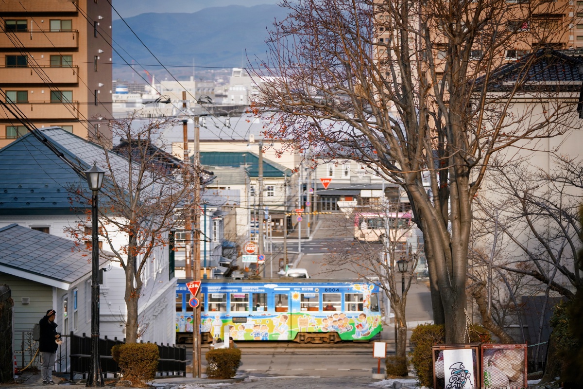 函馆最美街景"大正浪漫"之电车 1912年—1926年这段时间被称为大正
