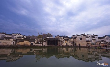 宏村清晨，画中的乡村