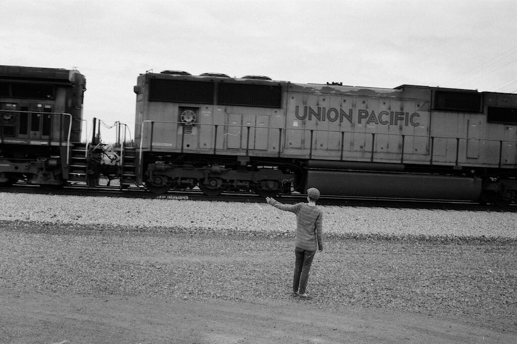 Bailey喜欢火车。New Mexico。