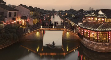 夜色西塘