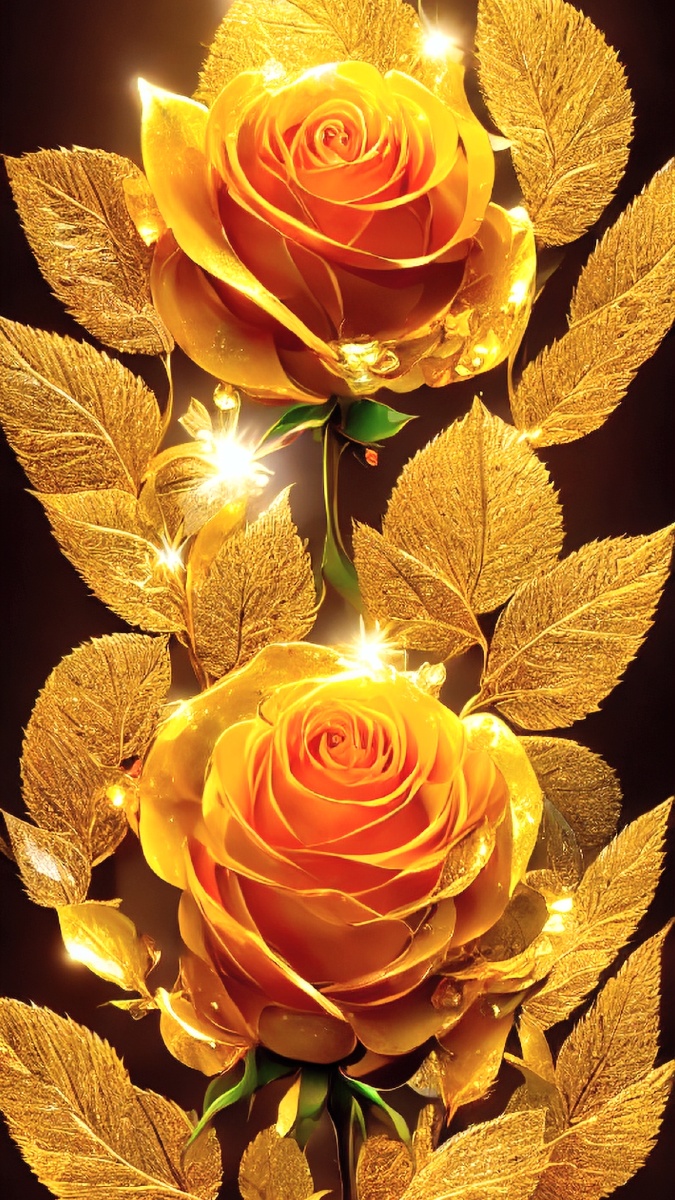 金色玫瑰寓意爱情和富有3