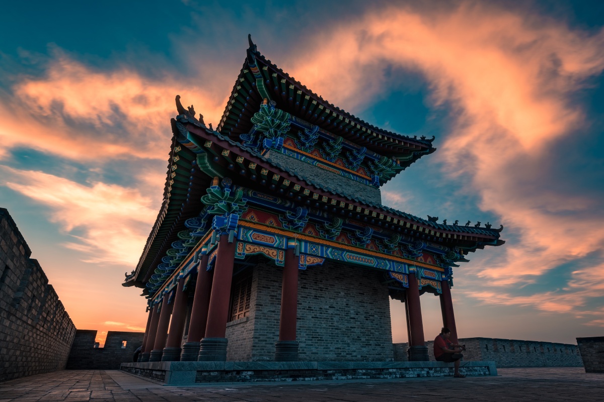 2018仲夏的黄昏,摄于盐池县