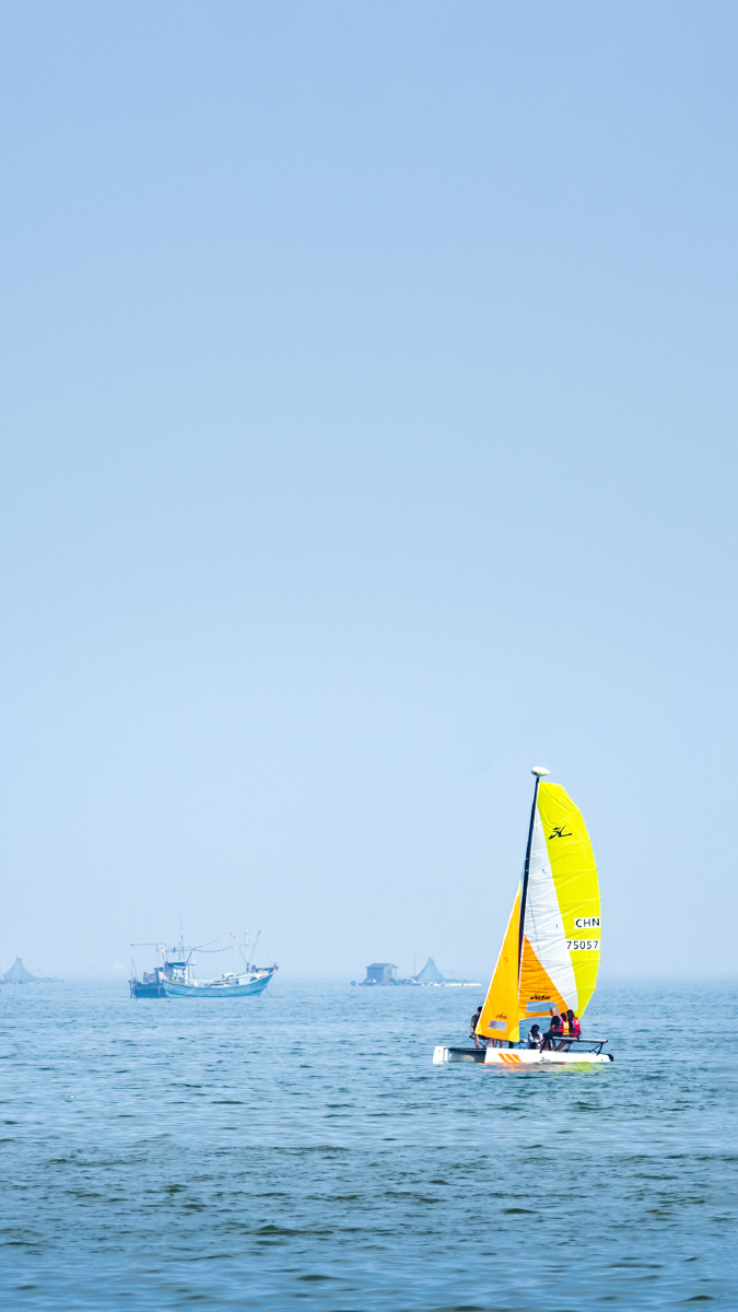 东山岛帆船77手机锁屏壁纸