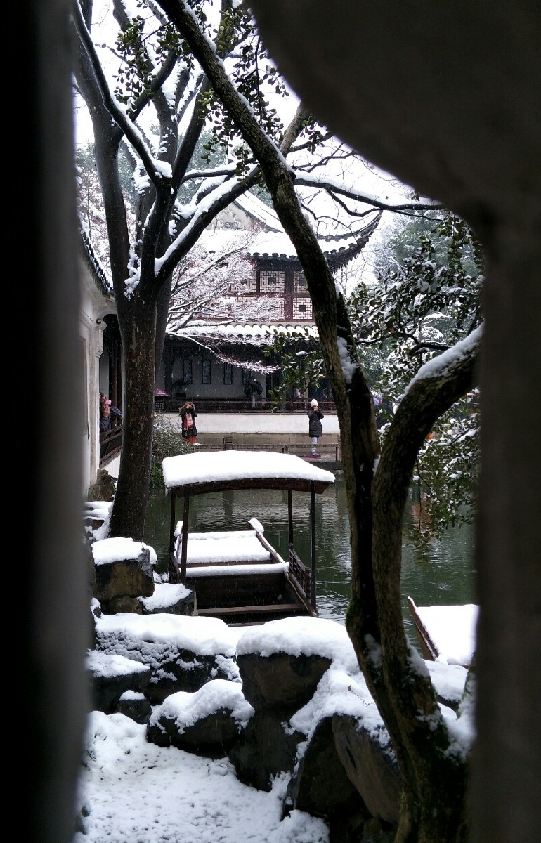 苏州留园雪景