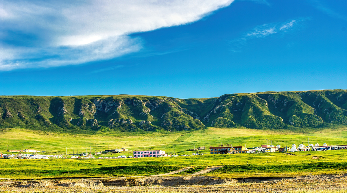 风景如画摄于青海湖畔