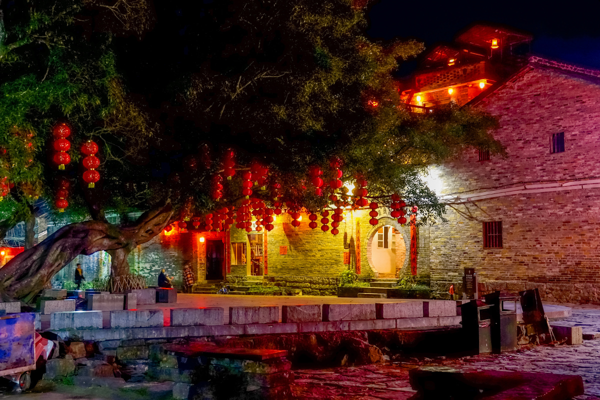 黄姚古镇夜景