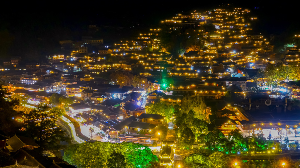 西江千户苗寨夜景