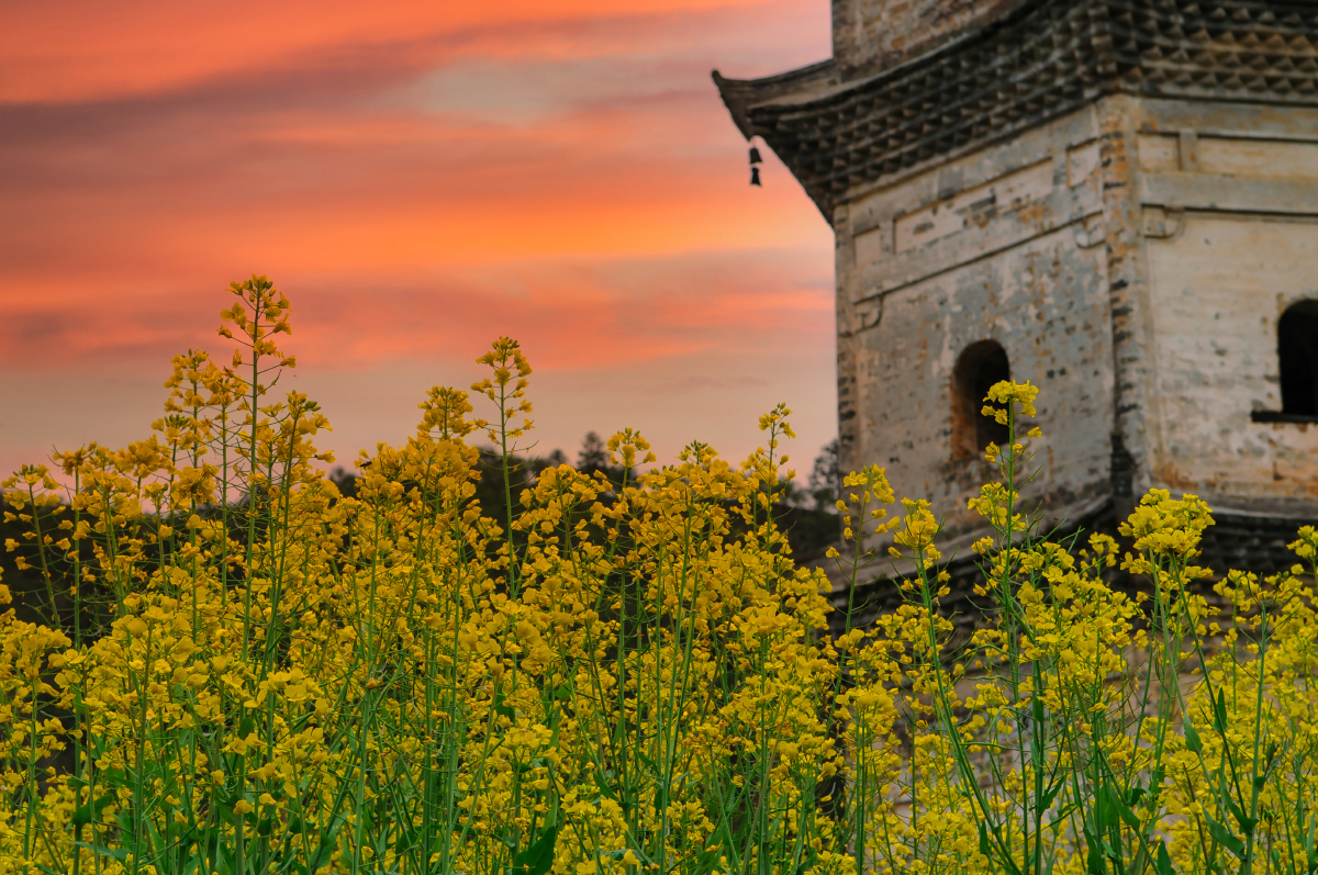 婺源浙源乡凤山村头浙溪旁龙天塔建于明万历年间村人建此塔以镇火神并