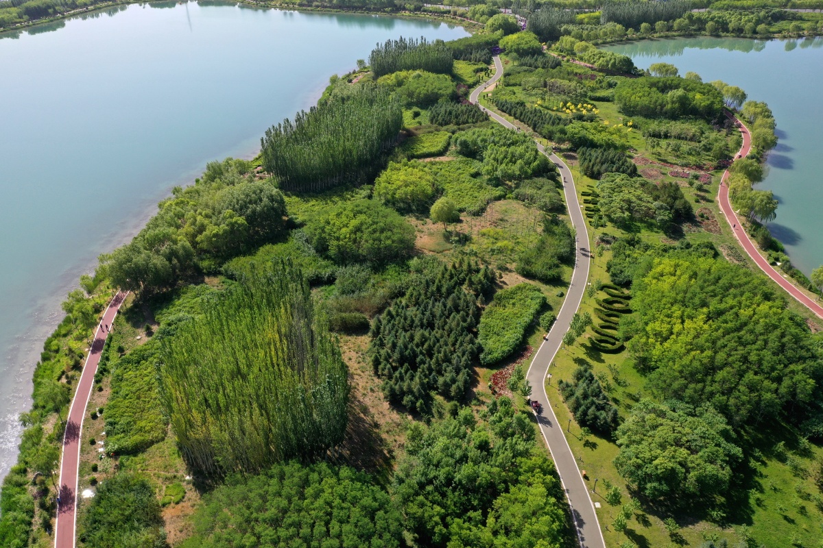 甘肃张掖芦水湾景色如画