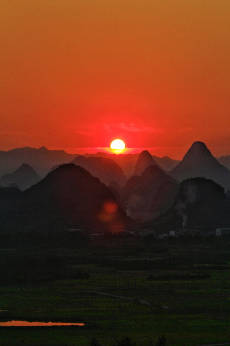 夕阳红——桂林阳朔