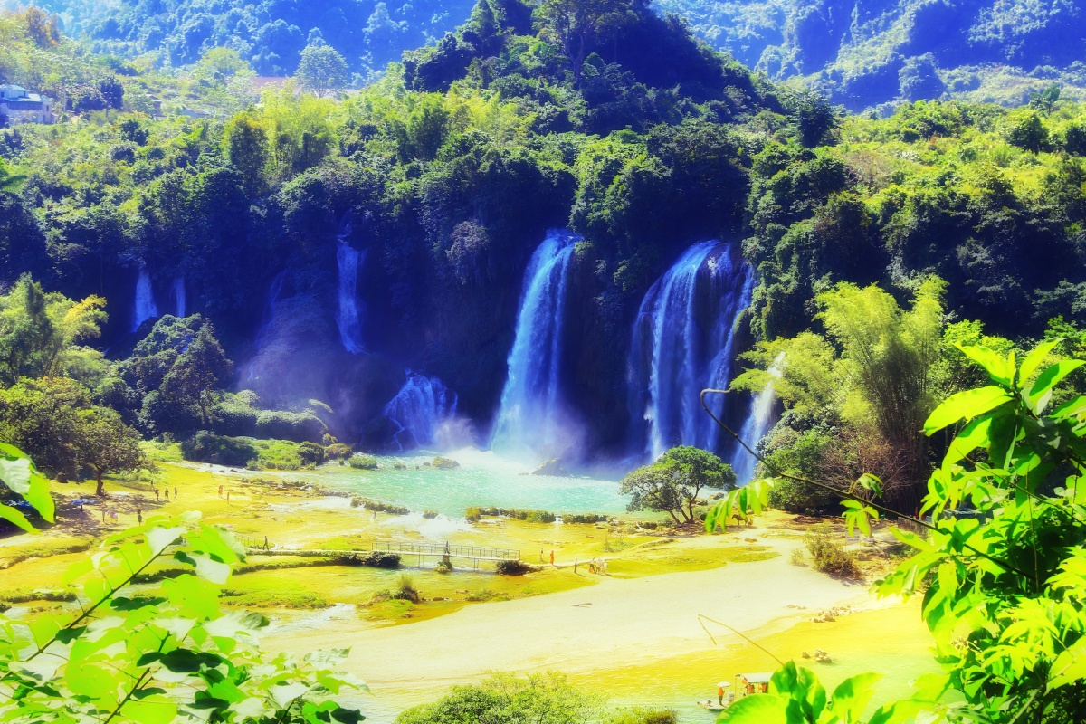 德天瀑布之越南板约瀑布