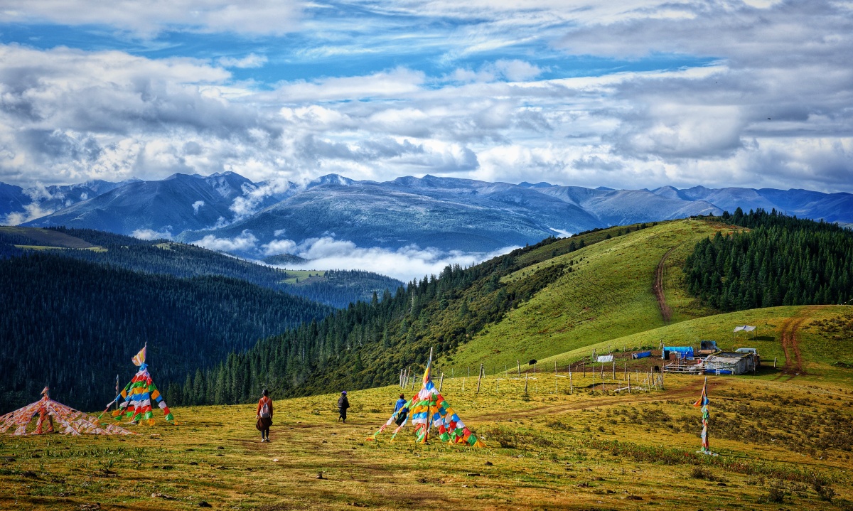 卡子拉山的云海!