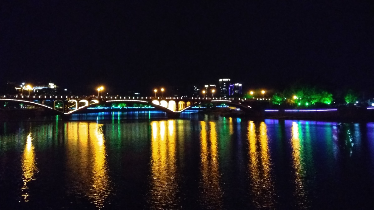 北流河夜桥
