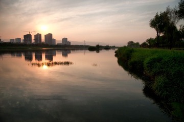湿地公园傍晚002