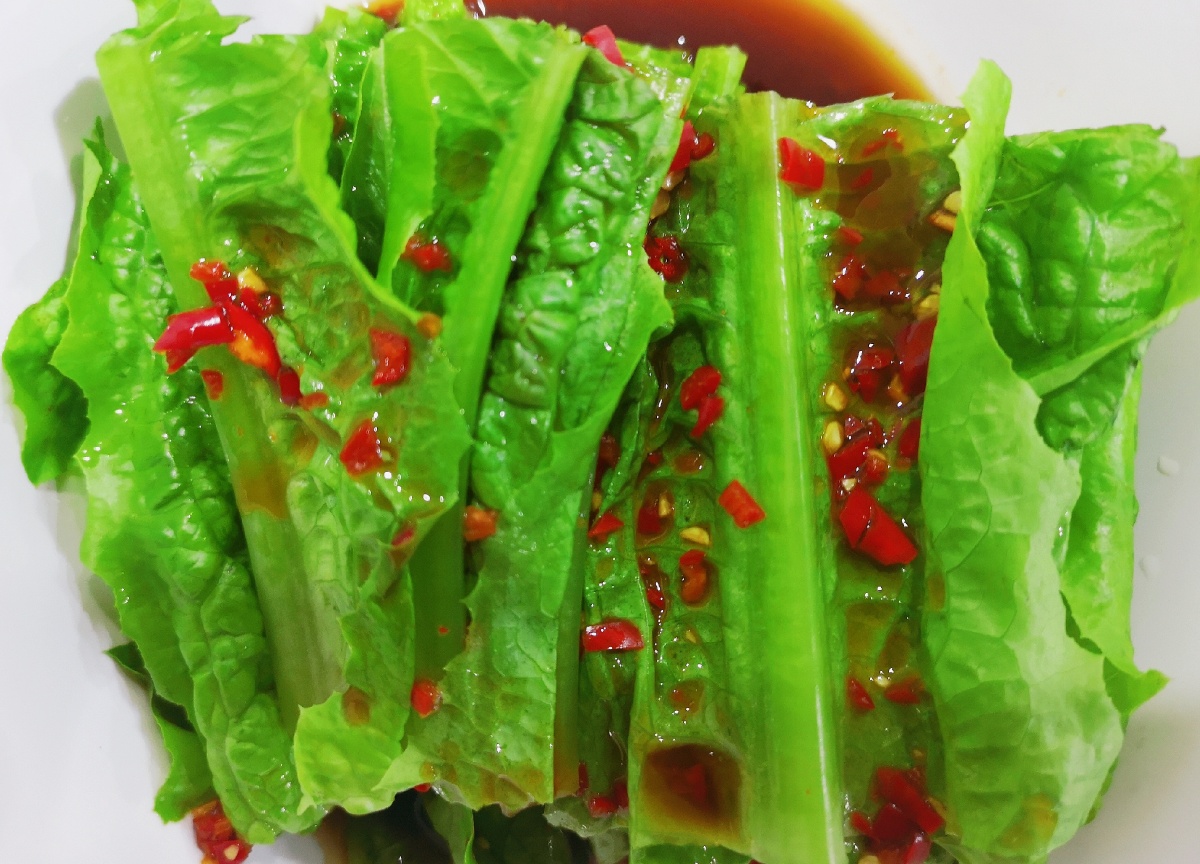 凉拌油麦菜 - 清风中的风铃 - 图虫