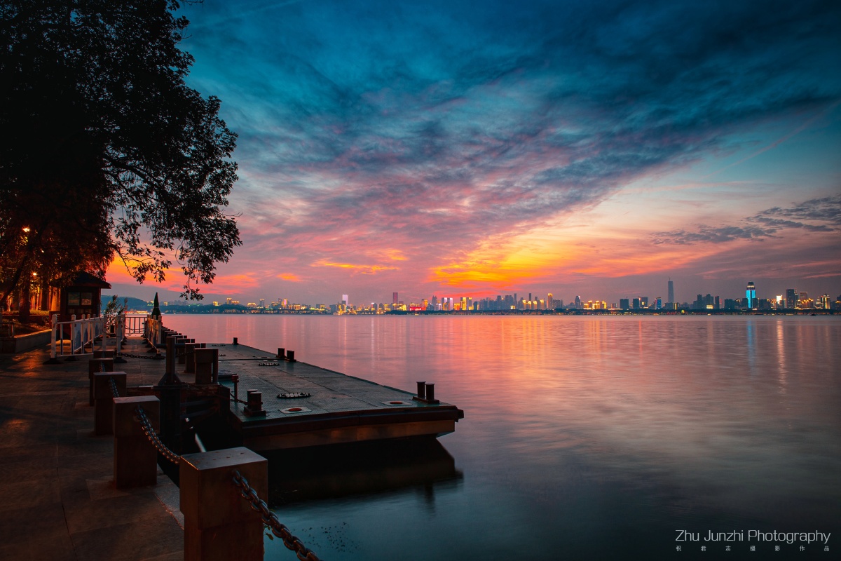 武汉东湖晚霞