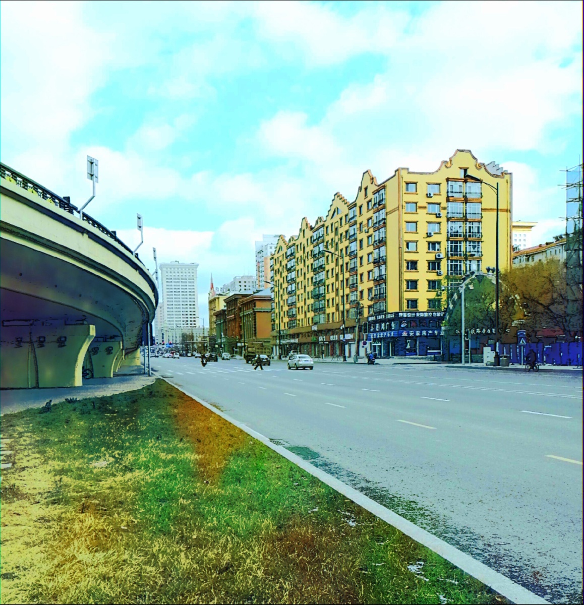 牡丹江市街景