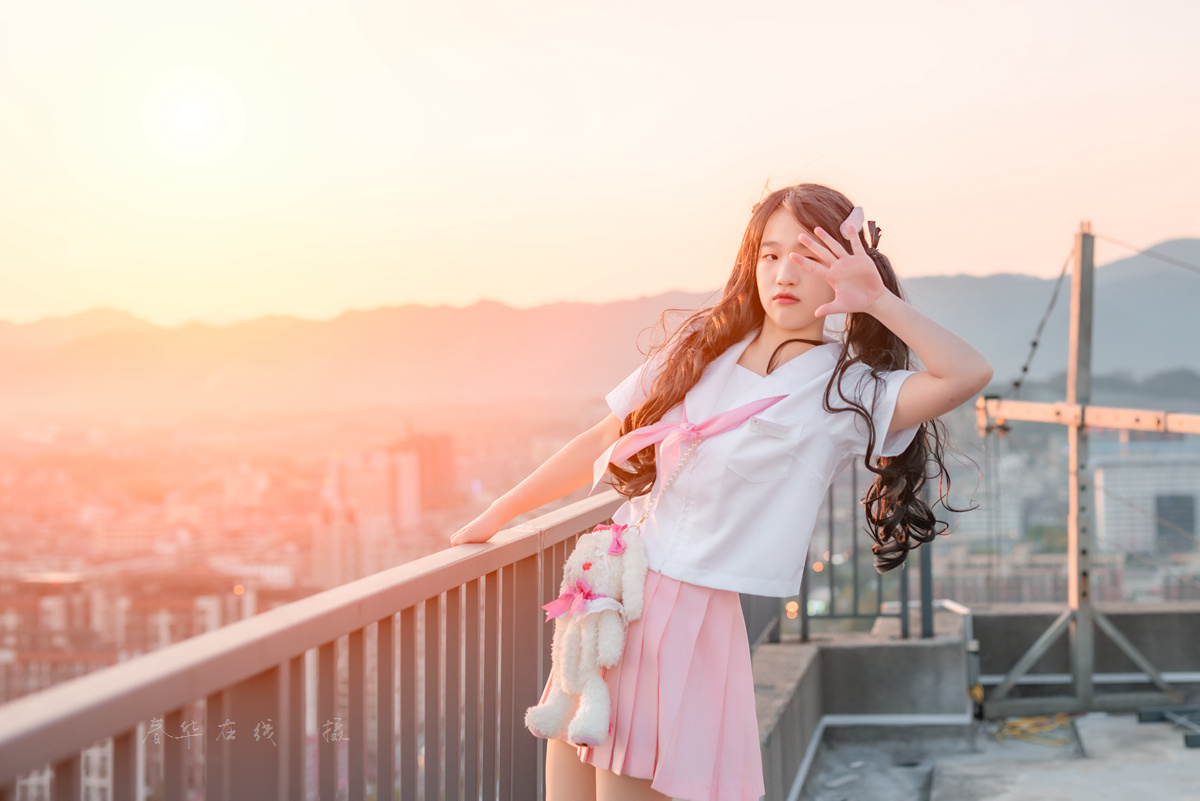 天台粉色少女仙女棒